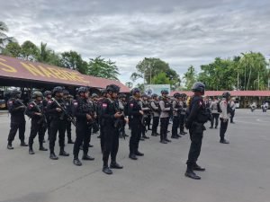 Polres Nabire Gelar Apel Kesiapan Pengamanan 1 Mei, Kapolres Imbau Warga Tak Terprovokasi