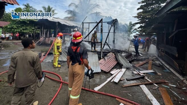 Rumah terbakar akibat korsleting listrik di Kalibobo, Nabire – 20 Mei 2025