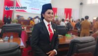 Stella Misiro usai dilantik sebagai anggota DPR Papua Tengah jalur Otsus, Selasa 27 Mei 2025