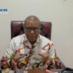 Wakil Ketua I DPR Papua Tengah, Diben Elaby, saat memberikan pernyataan di ruang kerjanya, Rabu (28/05/2025)