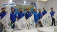 Foto bersama Fience Mofu dan pengurus KAPP enam kabupaten usai pelantikan di Nabire