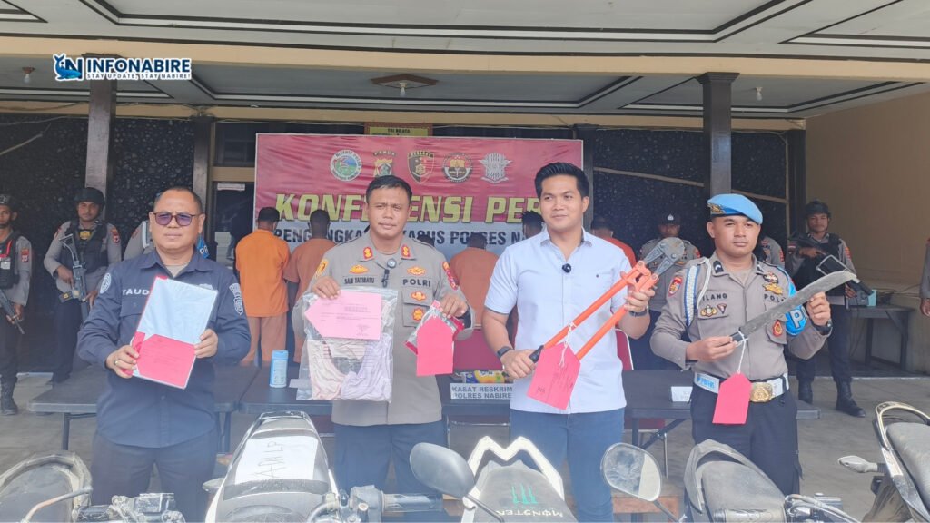 Polres Nabire Rilis 5 Kasus, Salah Satunya Bikin Geleng Kepala 2 Press release Polres Nabire ungkap 5 kasus menonjol, termasuk kasus kekerasan seksual anak.