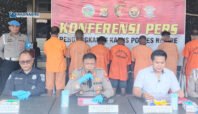 Press release Polres Nabire ungkap 5 kasus menonjol, termasuk kasus kekerasan seksual anak.