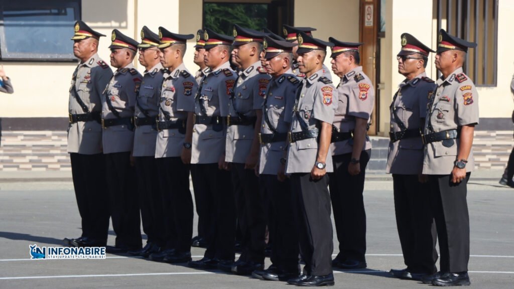 Upacara Pengukuhan dan Sertijab Polres Nabire 2025