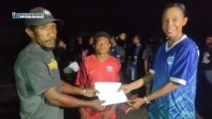 Anggota DPRK Nabire Priskila Dina Misiro Apresiasi Turnamen Futsal PNTB Cup 2025 Nabire Timur