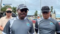 Bupati Nabire Mesak Magai didampingi Wakil Bupati dan Kepala Dispenda saat Car Free Day