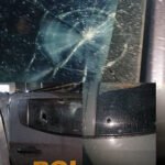GALERI FOTO: Mobil Dinas Polres Nabire Rusak Dilempari Saat Amankan Kericuhan Pasar Kartum