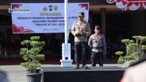 Kapolres Nabire Pimpin Kenaikan Pangkat, Ini Daftarnya