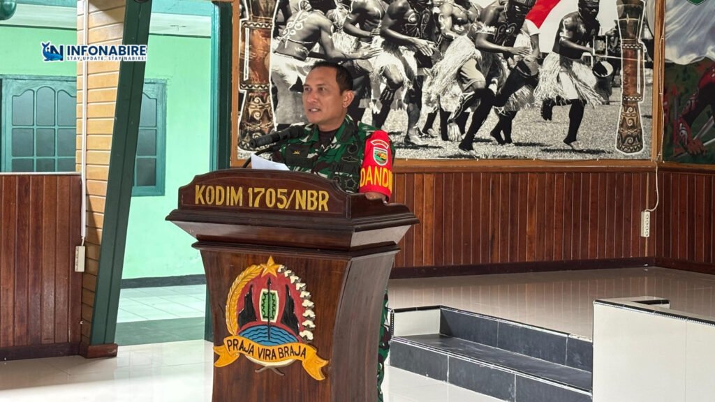 Komandan Kodim 1705/Nabire, Letkol Inf. Marudut H. Simbolon.