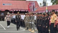 Upacara Hari Bhayangkara ke-79 di Mapolres Nabire oleh Polda Papua Tengah