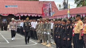 Polda Papua Tengah Gelar Upacara Hari Bhayangkara ke-79 di Nabire