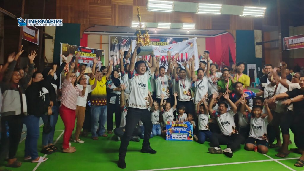 ‎PB Rajawali Juara 1 Ganda Dewasa Beregu di Final Turnamen Bulutangkis HUT Bhayangkara ke-79