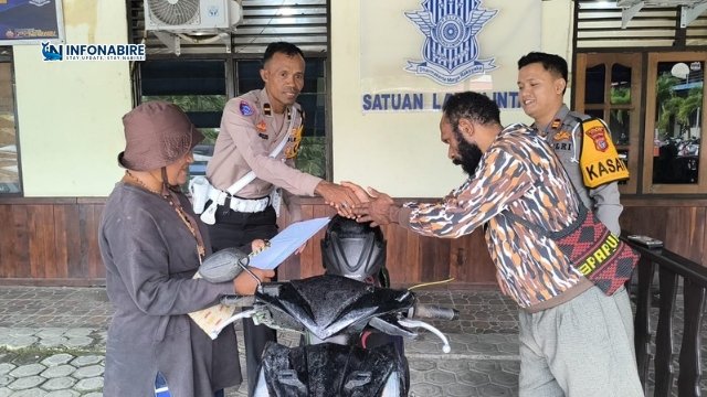 Motor Hilang Depan Kantor Dukcapil Nabire Akhirnya Ditemukan, Polisi Serahkan ke Pemilik