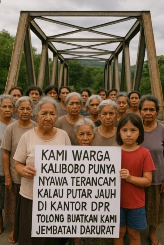 Waduh, Gambar Bertuliskan "Kami Warga Kalibobo Punya Nyawa Terancam" Ramai Diunggah, Ada Apa?