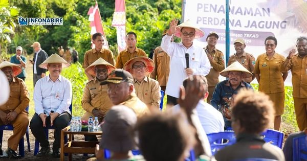 Gubernur Papua Tengah Dampingi Dua Menteri Kabinet Merah Putih Kunjungan Kerja di Nabire