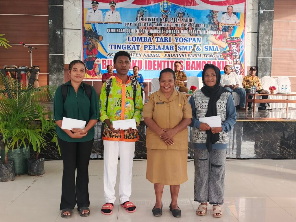 Ini Daftar Juara Lomba Tari Yospan Pelajar Se-Kabupaten Nabire
