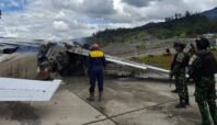 Pesawat Kargo Amole Air Alami Insiden di Bandara Ilaga, Satgas Korpasgat Sigap Evakuasi