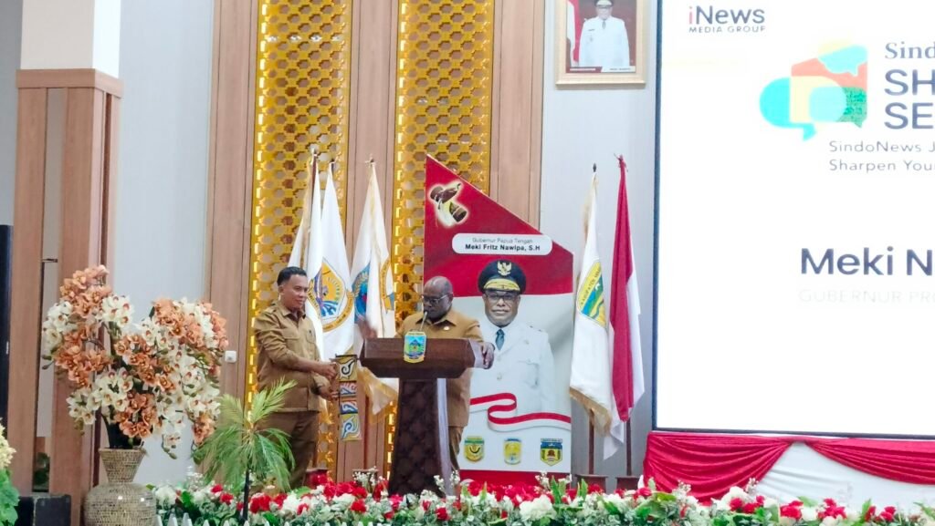 Gubernur Papua Tengah Meki Nawipa Buka Sharing Session Bersama SindoNews