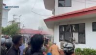 Demo Internet di Merauke Ricuh, Kantor Telkom Nyaris Terbakar, Rusak Dilempari Batu