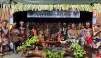 Kontingen Kabupaten Nabire pada Festival Budaya Pelajar Papua Tengah