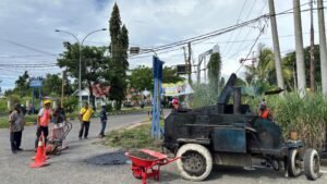 Respon Cepat Atasi Jalan Berlubang di Dalam Kota Nabire