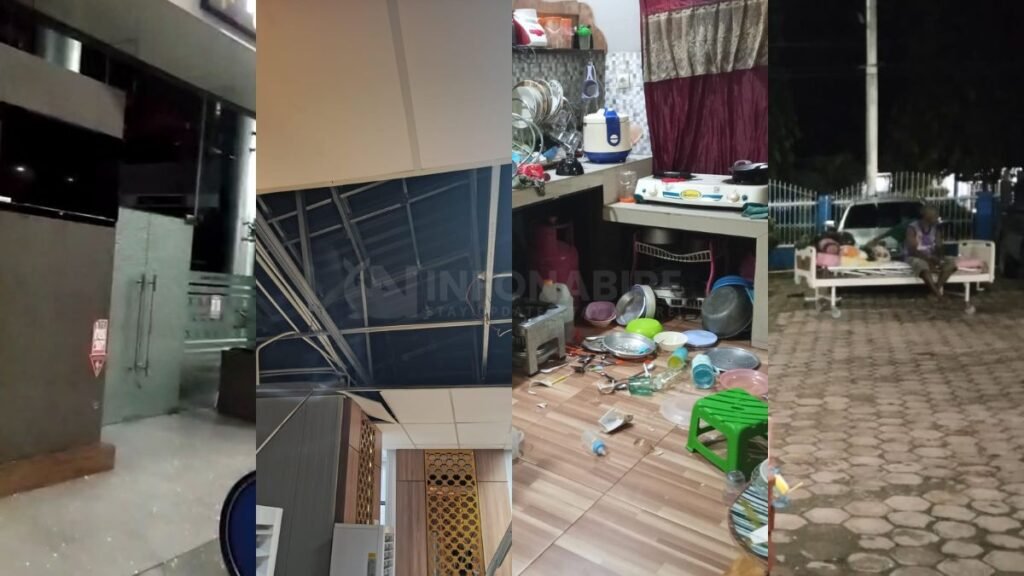 Gempa Bumi 6,6 SR Guncang Nabire, Bandara Nabire Baru, Kantor Gubernur, Gereja, Jembatan Siriwini Rusak, Pasien RSUD Dievakuasi