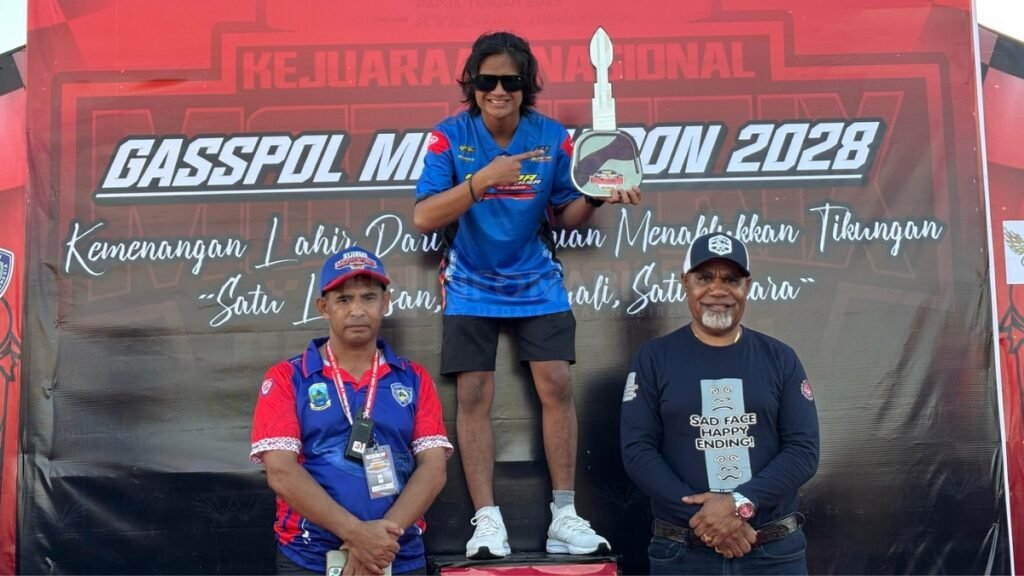 Rendy Nainggolan Sabet Juara Umum Lokal Papua Tengah di Kejurnas Motoprix Seri 2