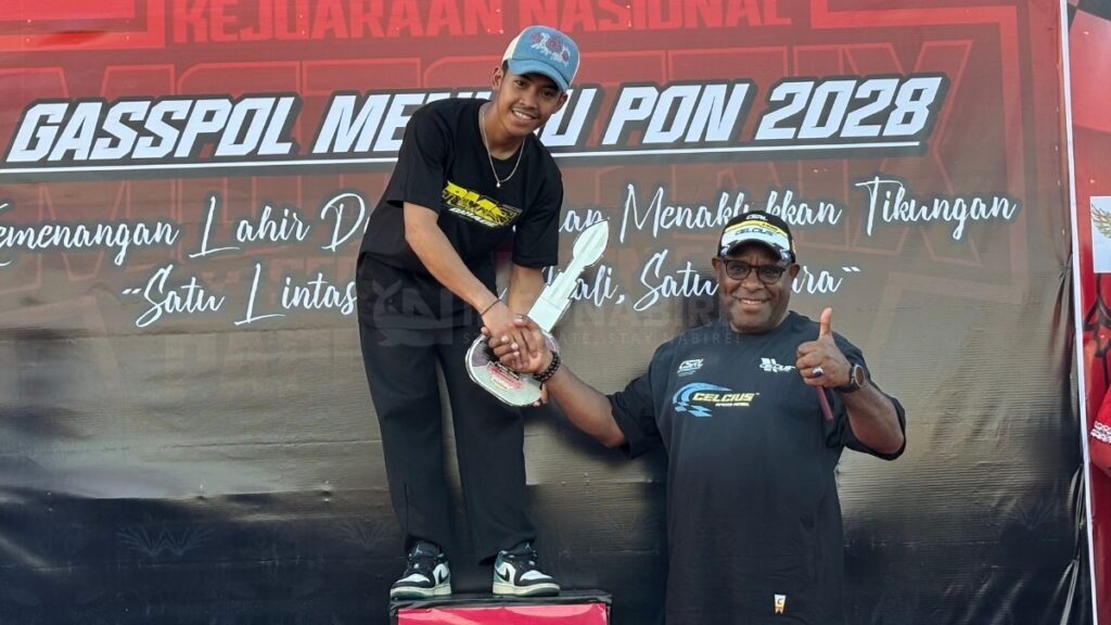 Arfian Ramadhan Bawa MM79 Awawa Racing Team Juara Umum Setanah Papua Kejurnas Motoprix Seri 2 Papua Tengah
