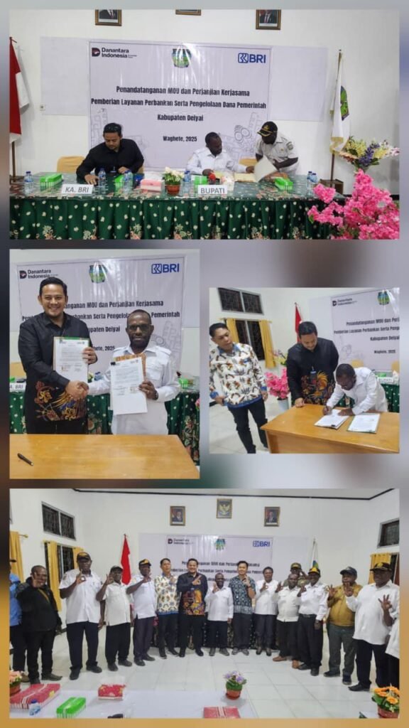 Pemda Deiyai dan Bank BRI Tandatangani MoU Layanan Perbankan