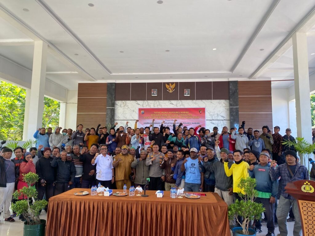 Polres Nabire Tatap Muka Bersama Komunitas Ojek