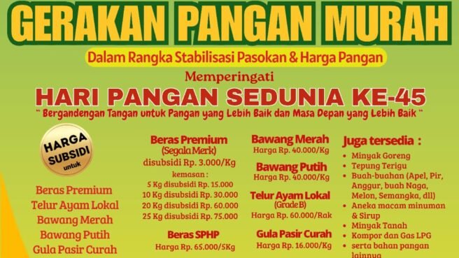 Bulog Siapkan 3 Ton Beras SPHP untuk Hari Pangan Sedunia di Nabire
