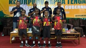Kapolres Nabire Hadiri Pembukaan Kejurprov Bulutangkis Papua Tengah 2025 di GOR Kota Lama