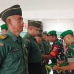 Kodim 1705/Nabire Gelar Upacara Kenaikan Pangkat