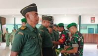 Kodim 1705/Nabire Gelar Upacara Kenaikan Pangkat