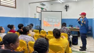 SPPG Dapur Mama Kita Yayasan Anak Papua Tengah Hebat di Siriwini Jadi Lokasi Pertama Sosialisasi Kebencanaan