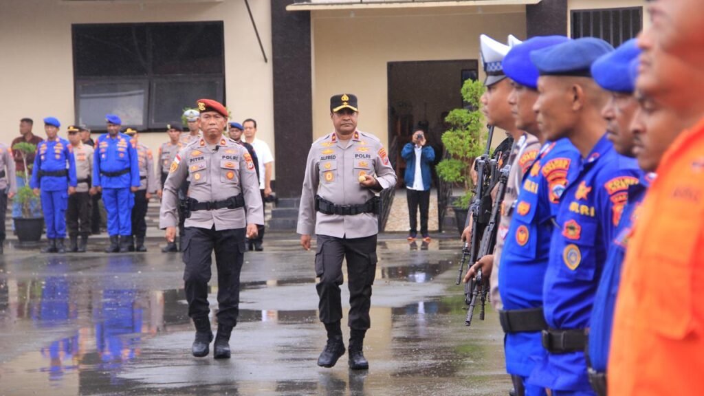 Kapolda Papua Tengah Pimpin Apel Siaga Tanggap Darurat Bencana