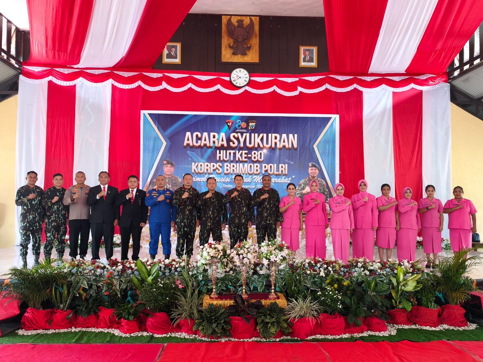 Pesan Penting Kapolda Papua Tengah di Momen Syukuran HUT Ke-80 Korps Brimob Polri