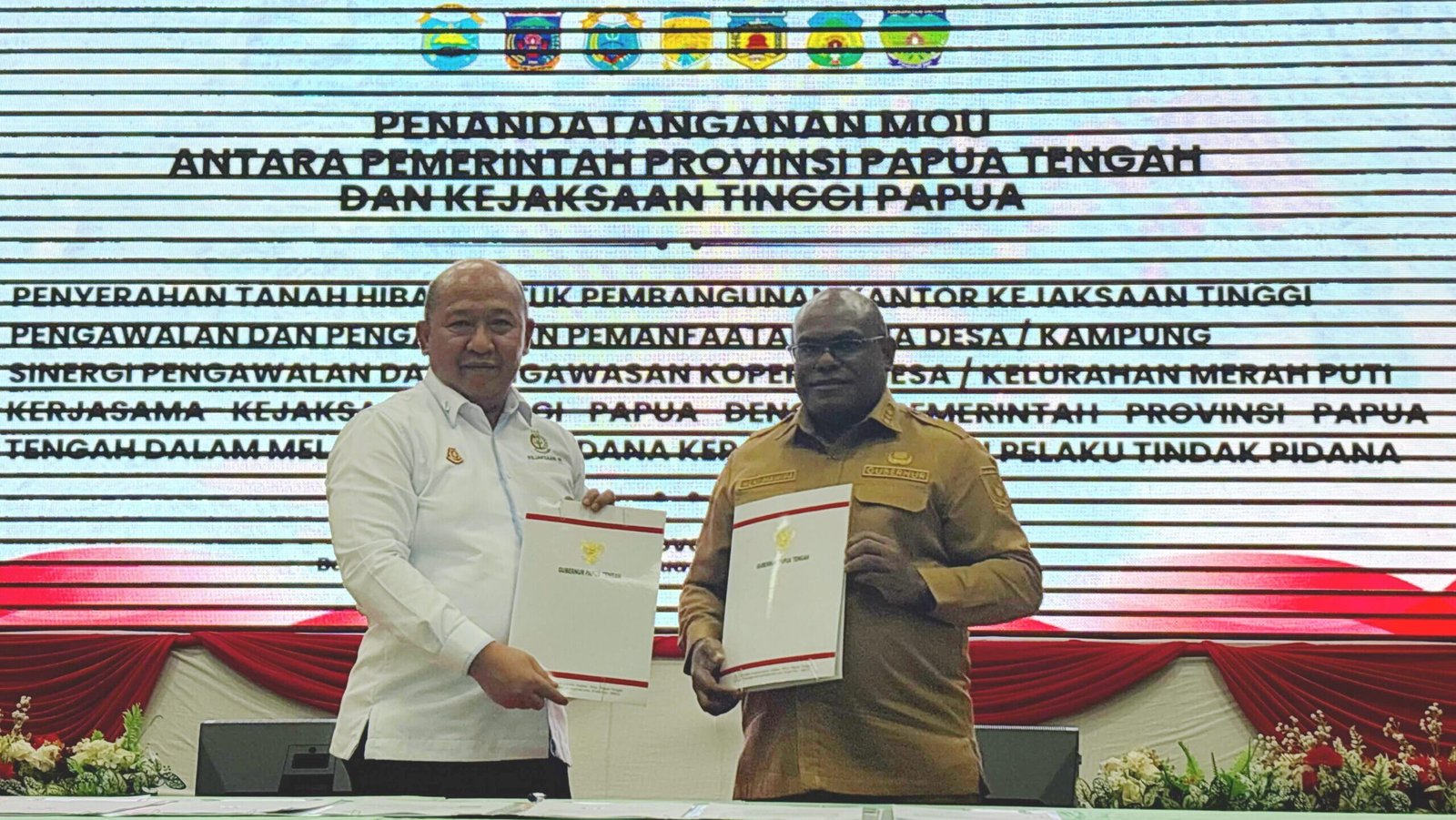 Pemprov Papua Tengah dan Kejati Papua Teken Kerja Sama Strategis