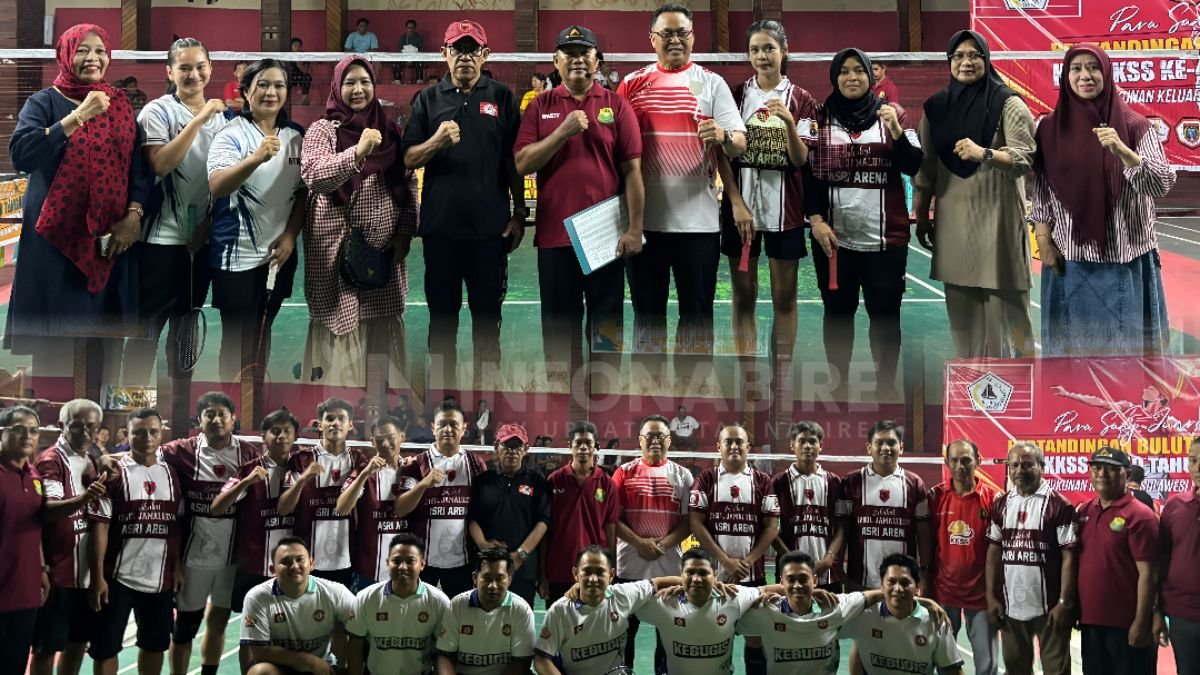 HUT KKSS ke-49 di Nabire: BPW dan BPD KKSS Resmi Menutup Final Bulutangkis Antar Pilar