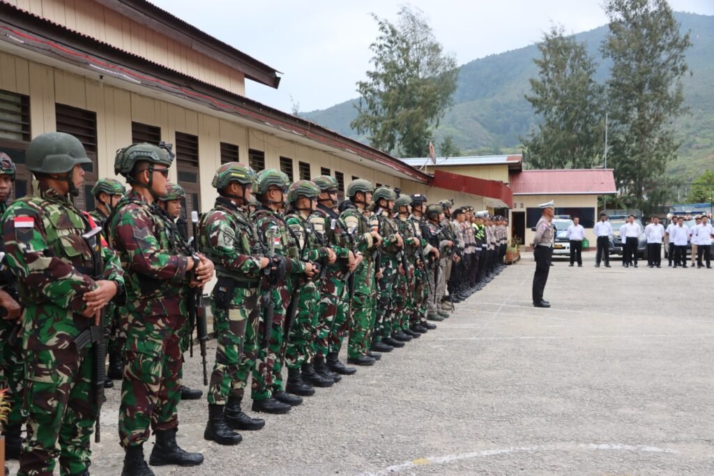 Operasi Lilin Noken 2025 Dimulai, Polres Paniai Gelar Apel Pasukan