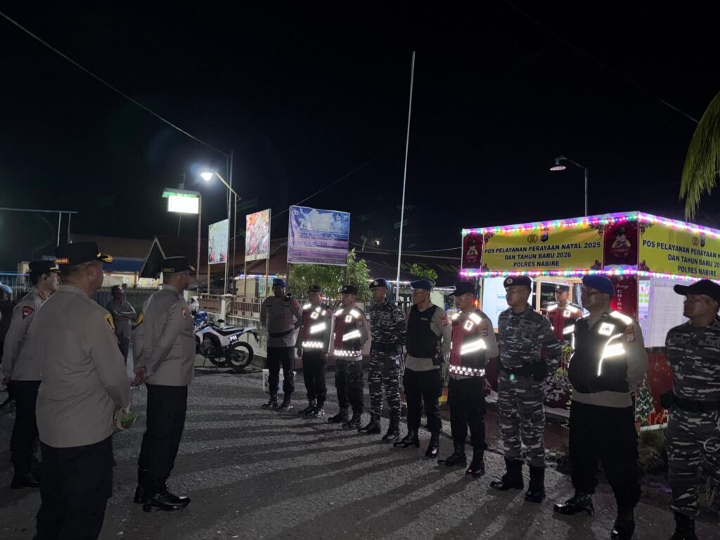 Kapolda Papua Tengah Tinjau Kesiapsiagaan Pos Ops Lilin Noken 2025 di Nabire