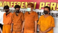 Empat Pelaku Sindikat Curanmor Dihadirkan Polres Nabire, Ini Peran Masing-masing