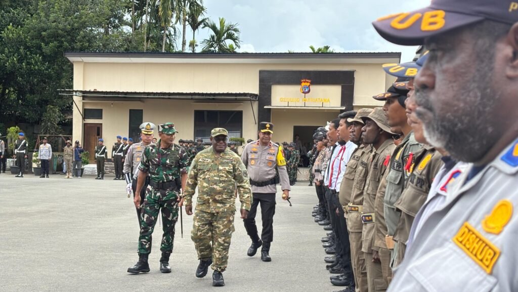 Gubernur Papua Tengah Pimpin Apel Operasi Lilin Noken 2025