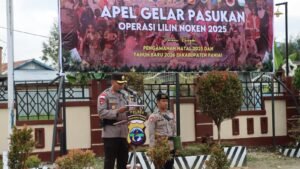 Operasi Lilin Noken 2025 Dimulai, Polres Paniai Gelar Apel Pasukan