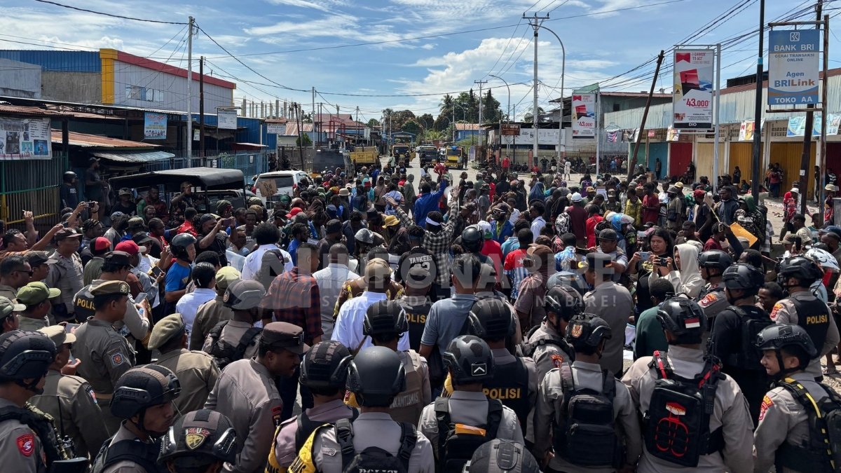 Massa Aksi Hari HAM di Nabire Bubarkan Diri, Polisi Antar Pulang ke Titik Kumpul
