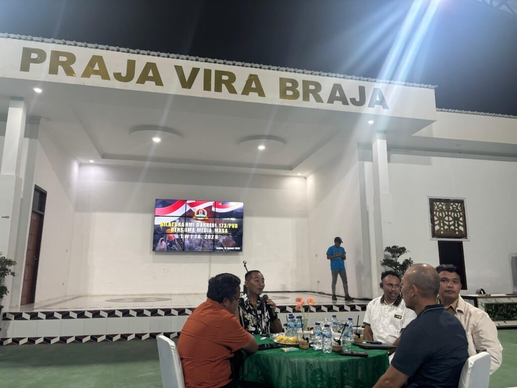 Danrem 173/PVB Tatap Muka Insan Media, Perkuat Sinergi Jaga Stabilitas Papua Tengah