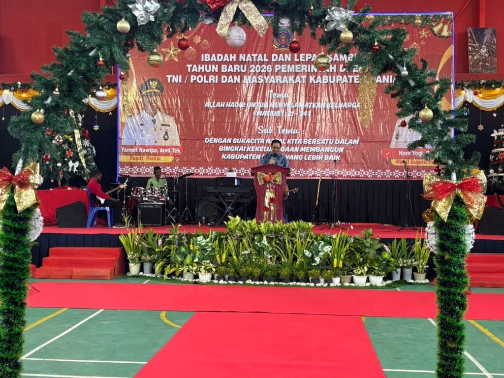 Pererat Sinergitas, Pemkab Paniai Gelar Ibadah Natal dan Lepas Sambut Tahun Baru 2026 Bersama TNI-Polri dan Masyarakat