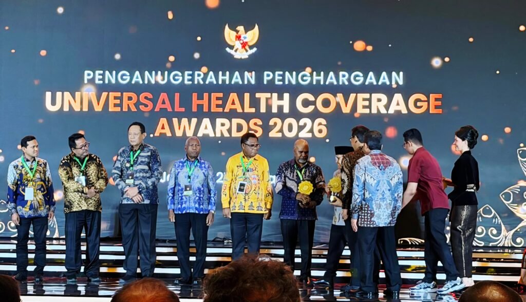 Papua Tengah Raih UHC Award 2026 Kategori Utama, Masuk 6 Provinsi Terbaik Nasional