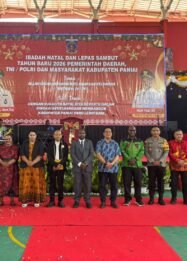 Pererat Sinergitas, Pemkab Paniai Gelar Ibadah Natal dan Lepas Sambut Tahun Baru 2026 Bersama TNI-Polri dan Masyarakat