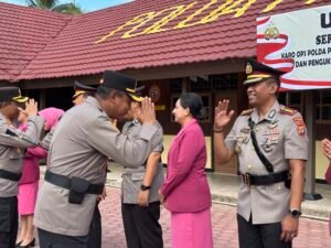 Kapolres Nabire Hadiri Sertijab Karo Ops dan Dirlantas Polda Papua Tengah